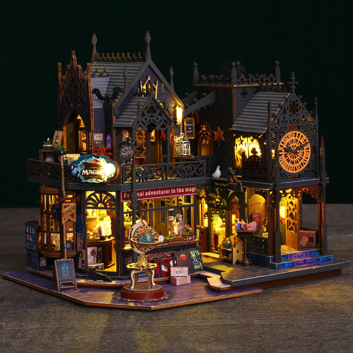 Holo Magic City - Doll House Kit Assembly Model Building DIY 3D Puzzle Toy