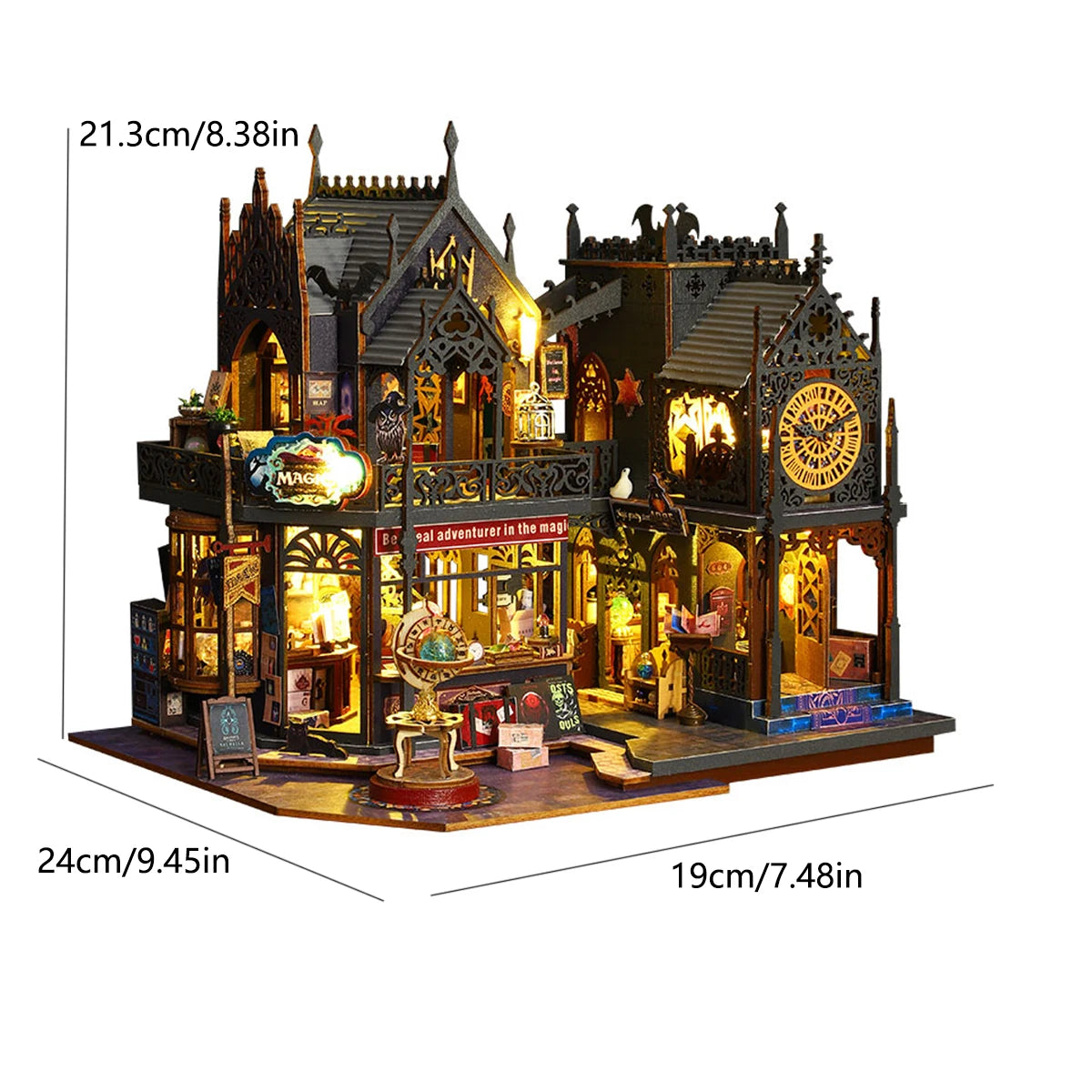 Holo Magic City - Doll House Kit Assembly Model Building DIY 3D Puzzle Toy