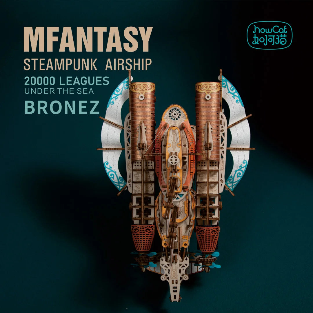 Steampunk Airship - MODEL DIY 3D Wooden Puzzle Popular Assembly Model Kits