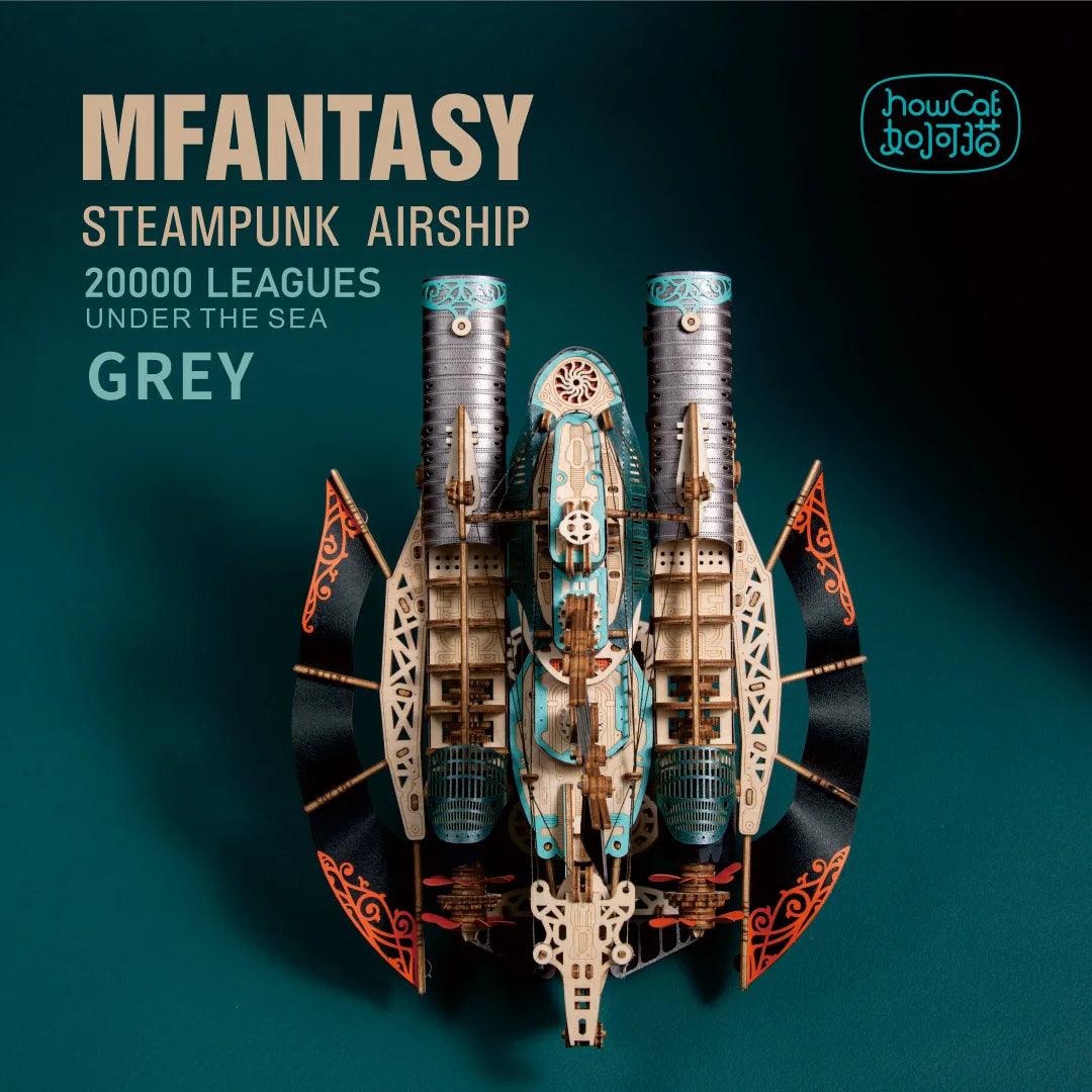 Steampunk Airship - MODEL DIY 3D Wooden Puzzle Popular Assembly Model Kits