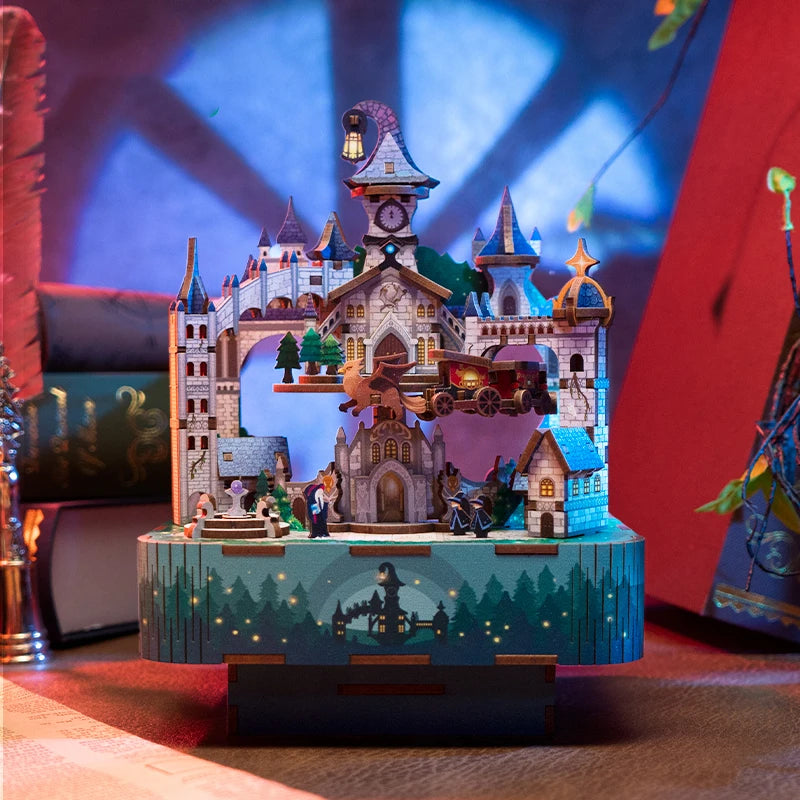 Magic Castle Music Box -  Wooden Model Building Kits  3D Puzzles